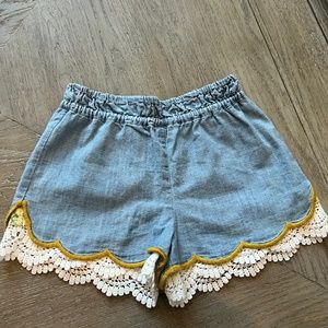 Never worn! Girls Matilda Jane with Joanna Gaines denim short